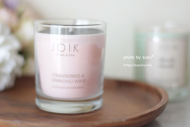 JOIK Strawberry & Wine soy wax scented candle