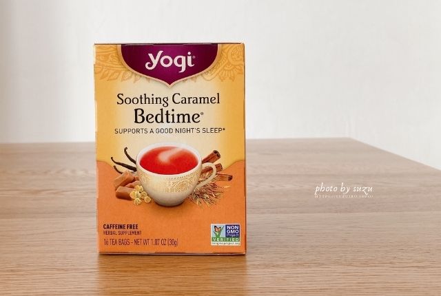 Yogi Tea, Soothing Caramel Bedtime（スージングキャラメルベッドタイム）、カフェインフリー