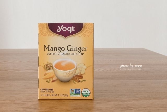 Yogi Tea, マンゴージンジャー、カフェインフリー